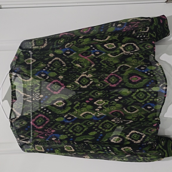 Zara Multicolor Patterned Ruffle Blouse - Picture 8 of 9